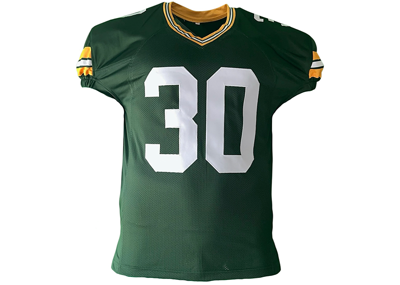 Ahman Green Signed Green Bay Green Game Cut Football Jersey JSA