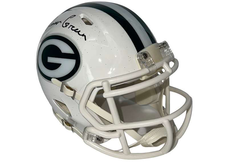 Ahman Green Signed Green Bay Packers Alternate Mini Helmet JSA