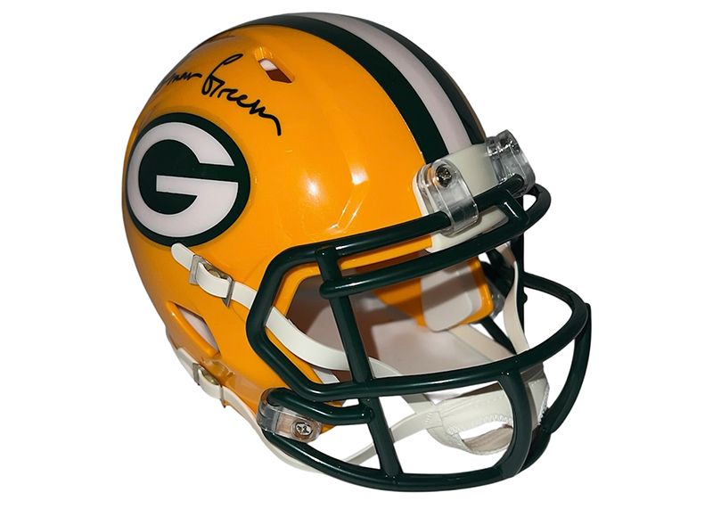 Ahman Green Signed Green Bay Packers Speed Mini Helmet JSA