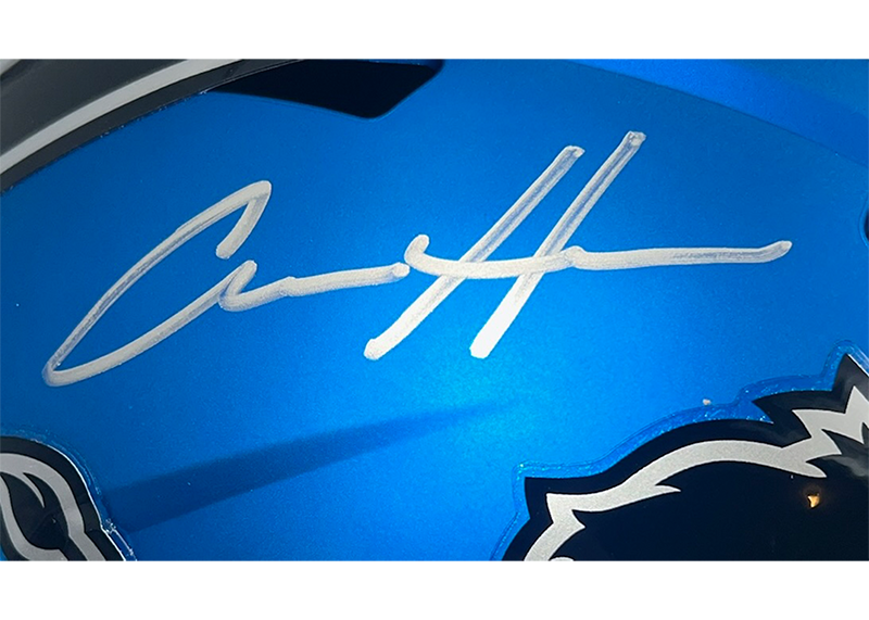 Aidan Hutchinson Autographed Detroit Lions Alternate Full Size Helmet Beckett