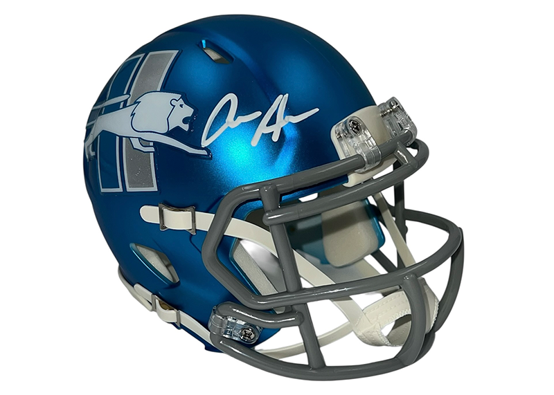 Aidan Hutchinson Autographed Detroit Lions Alternate Mini Helmet Beckett