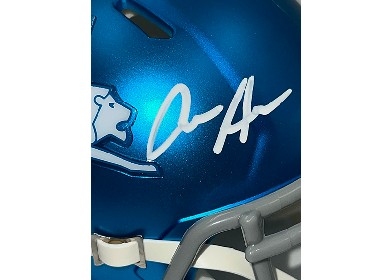 Aidan Hutchinson Autographed Detroit Lions Alternate Mini Helmet Beckett
