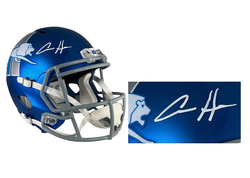 Aidan Hutchinson Signed Detroit Lions Alt 2023 Flash Full Size Helmet Beckett