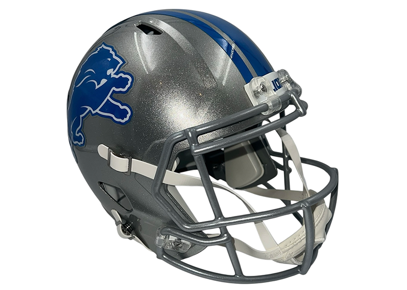 Aidan Hutchinson Signed Detroit Lions Full Size Speed Football Helmet Beckett