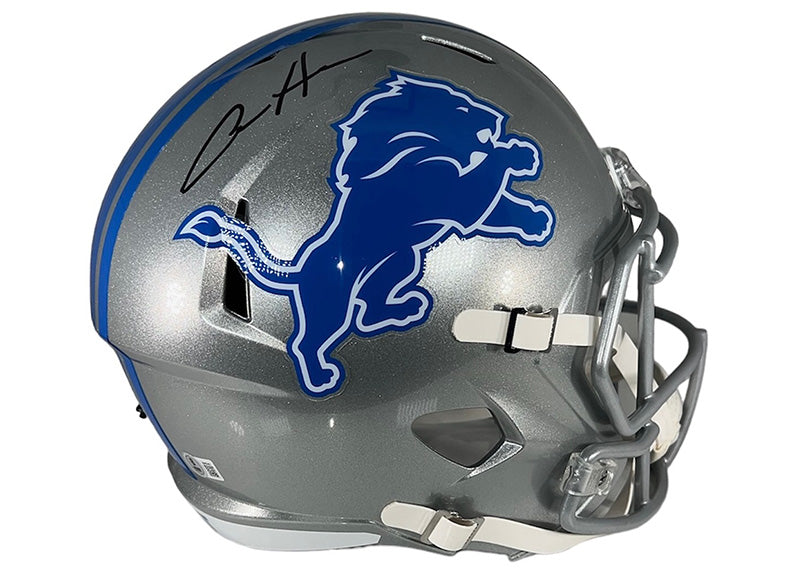 Aidan Hutchinson Signed Detroit Lions Full Size Speed Football Helmet Beckett