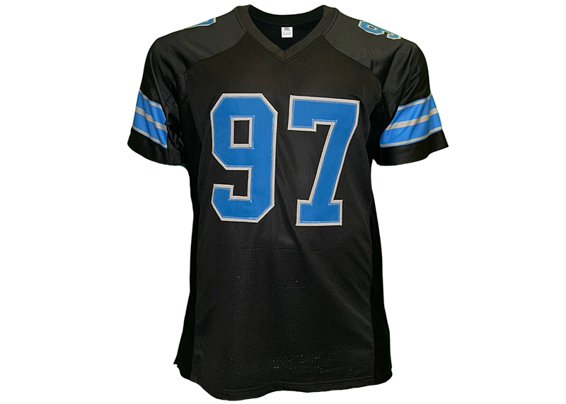 Aidan Hutchinson Unsigned Detroit Black Football Jersey