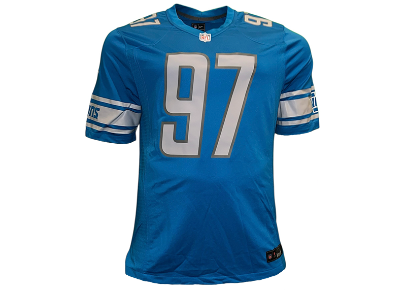 Aidan Hutchinson Detroit Lions Nike Blue Football Jersey