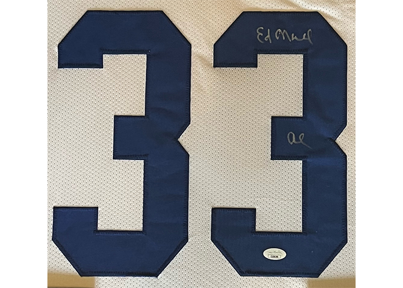 Al Bundy Ed O'Neill Signed Polk High 34x42 Framed Jersey JSA