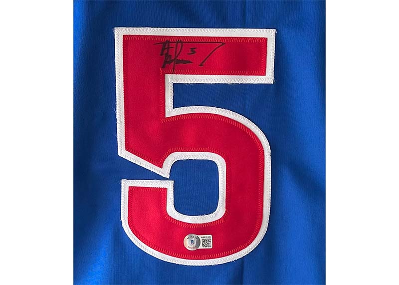 Albert Almora Jr Signed Chicago Custom Baseball Jersey Beckett