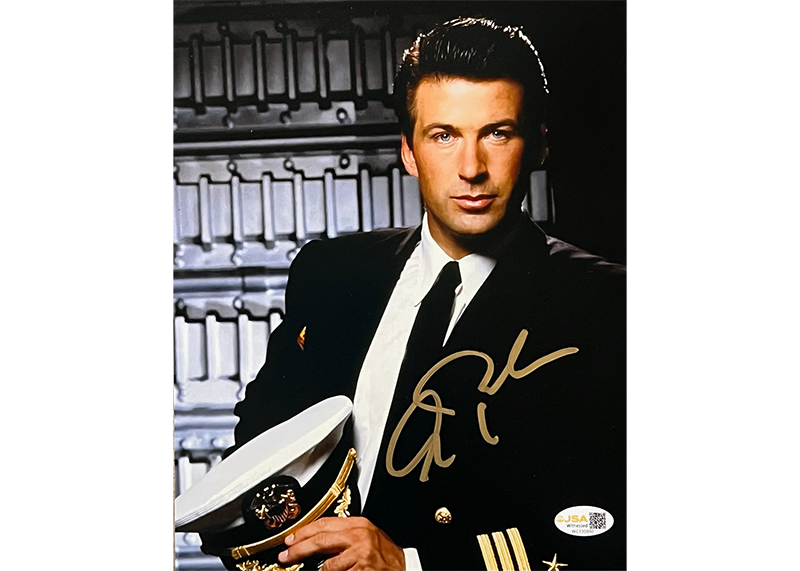 Alec Baldwin Signed The Hunt for Red October 8x10 Photo JSA