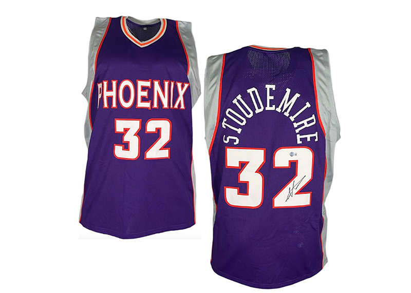 Amar'e Stoudemire Signed Phoenix Custom Purple Basketball Jersey (Beckett)
