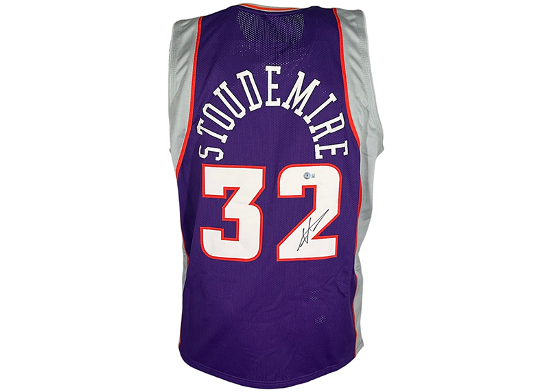Amar'e Stoudemire Signed Phoenix Custom Purple Basketball Jersey (Beckett)