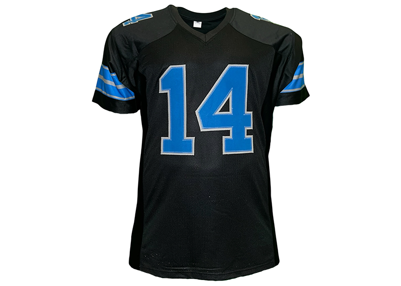 Amon-Ra St Brown Unsigned Detroit Black Football Jersey