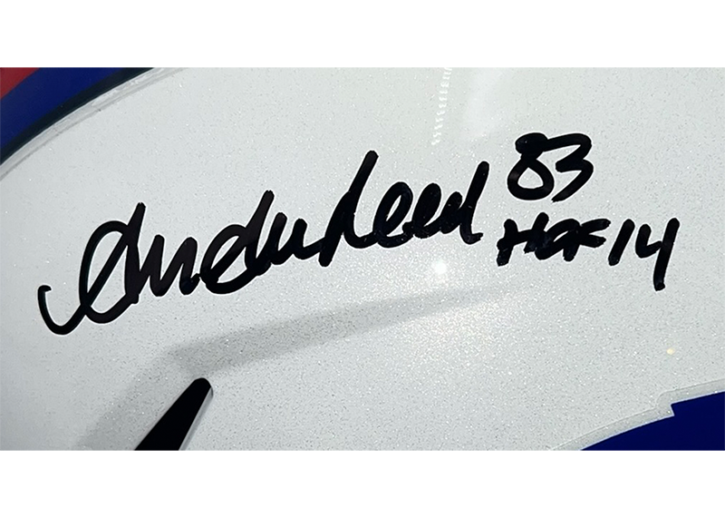Andre Reed Signed Buffalo Bills Speed Full Size Helmet Beckett
