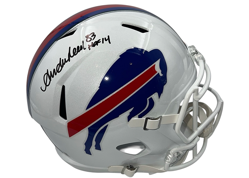 Andre Reed Signed Buffalo Bills Speed Full Size Helmet Beckett