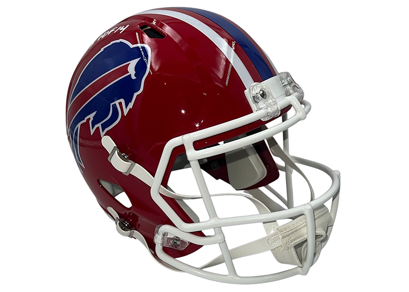 Andre Reed Signed Buffalo Bills TB 87-01 Full Size Football Helmet Beckett