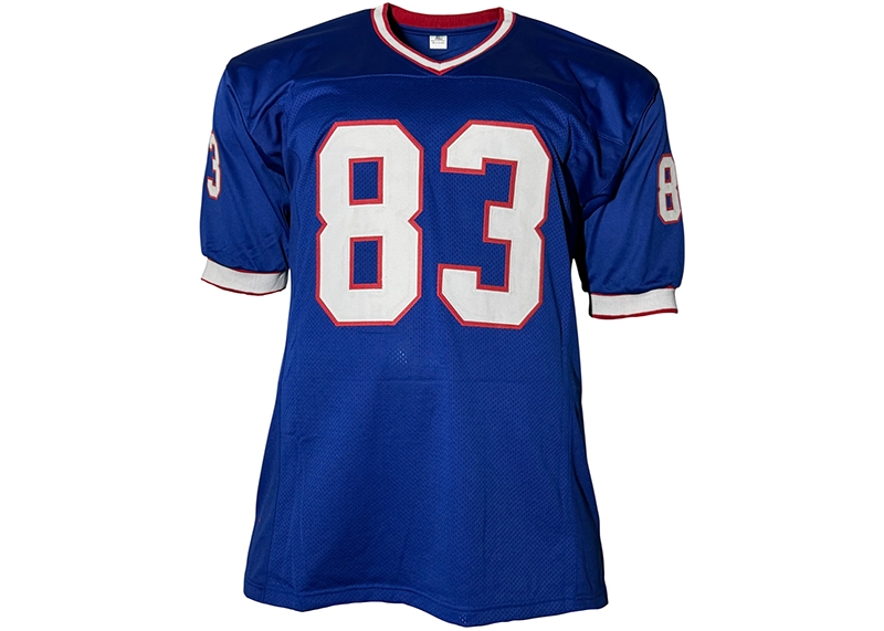 Andre Reed Signed Buffalo Blue Football Jersey Beckett