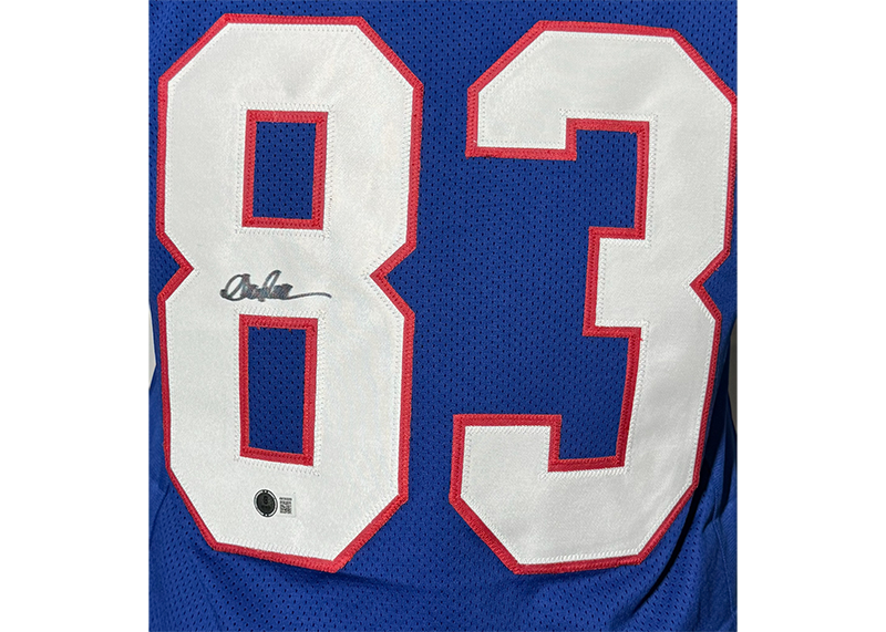 Andre Reed Signed Buffalo Blue Football Jersey Beckett