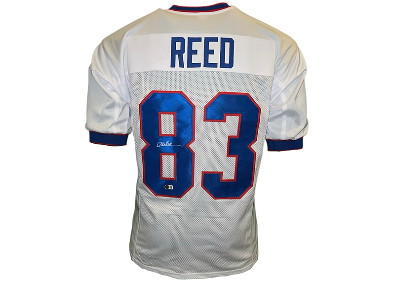 Andre Reed Signed Buffalo White Football Jersey Beckett