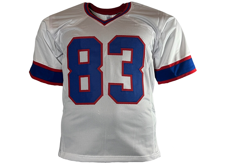 Andre Reed Signed Buffalo White Stat Football Jersey JSA