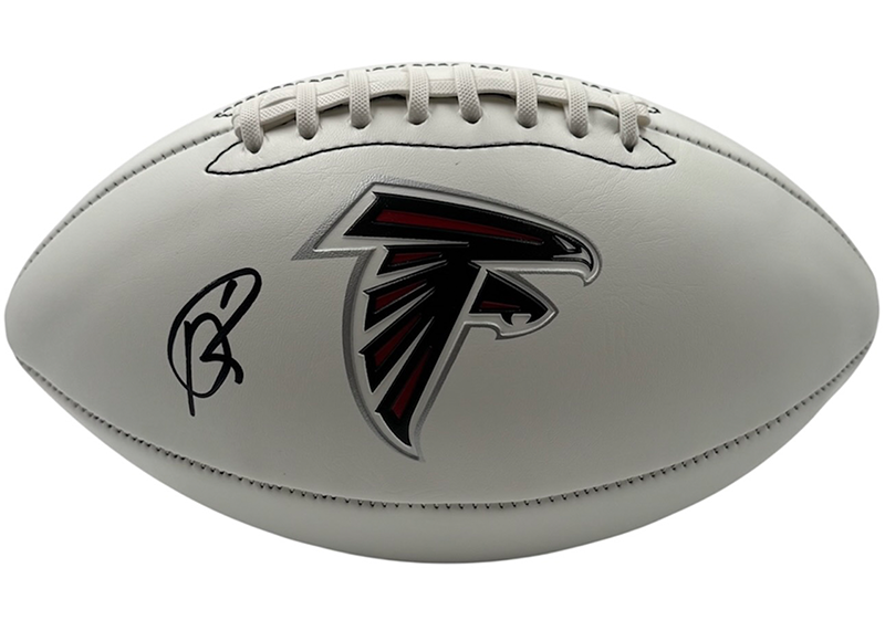 Andre Rison Signed Atlanta Falcons Logo Football JSA