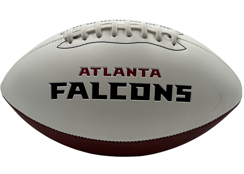Andre Rison Signed Atlanta Falcons Logo Football JSA