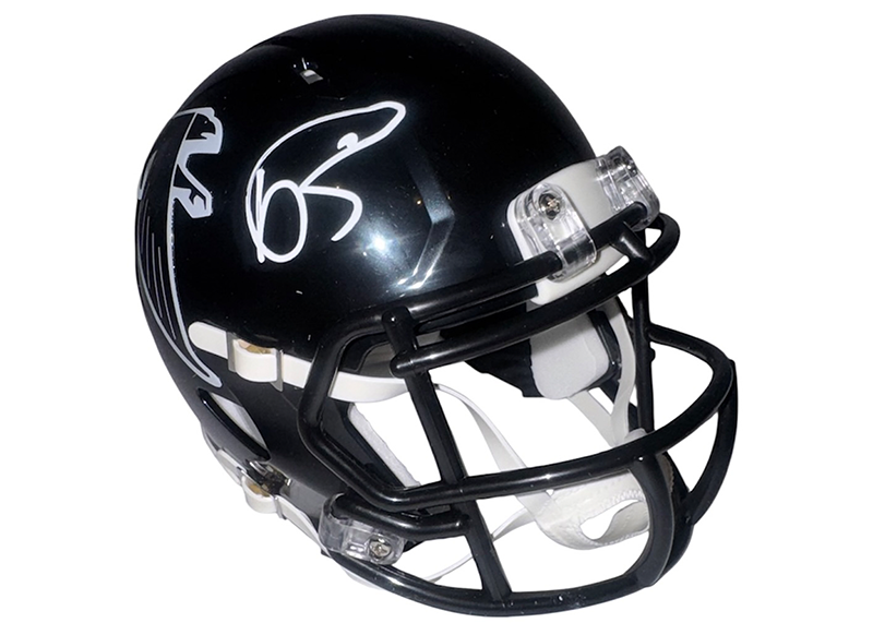 Andre Rison Signed Atlanta Falcons Throwback Mini Helmet JSA