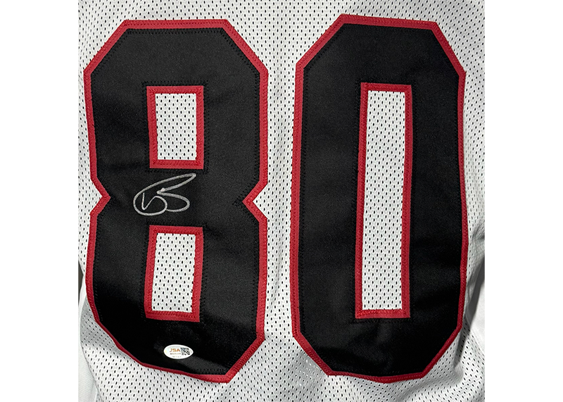 Andre Rison Signed Atlanta White Football Jersey JSA