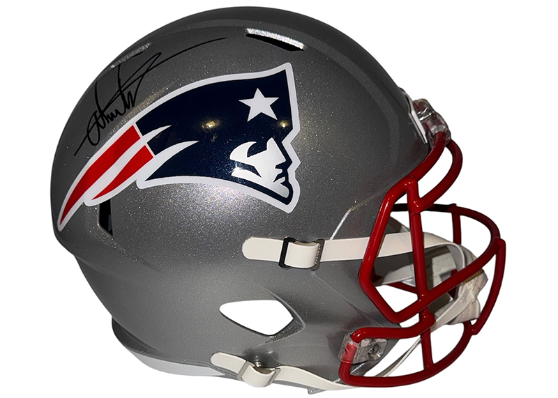 Andres Borregales Signed New England Patriots Speed Full Size JSA