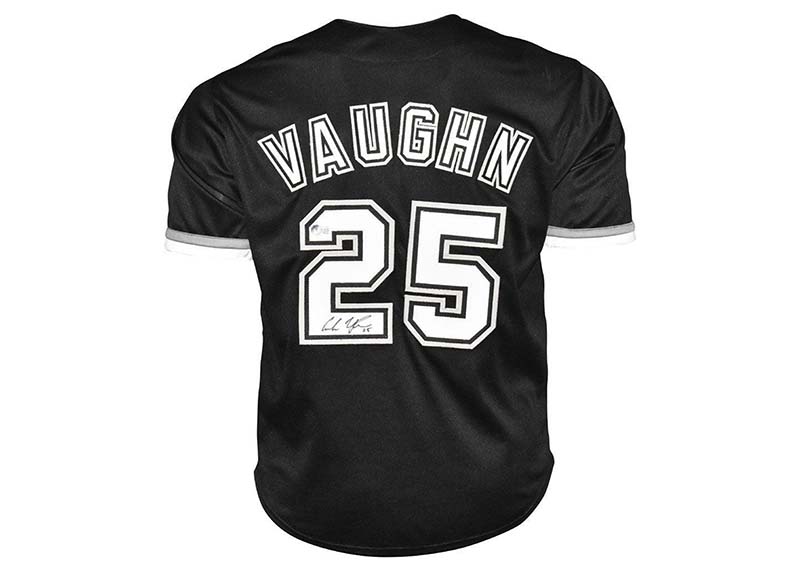 Andrew Vaughn Signed Custom Chicago Black Baseball Jersey (Beckett)