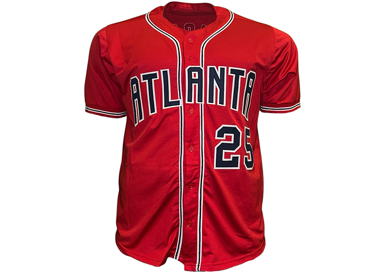 Andruw Jones Signed Atlanta Red Baseball Jersey JSA