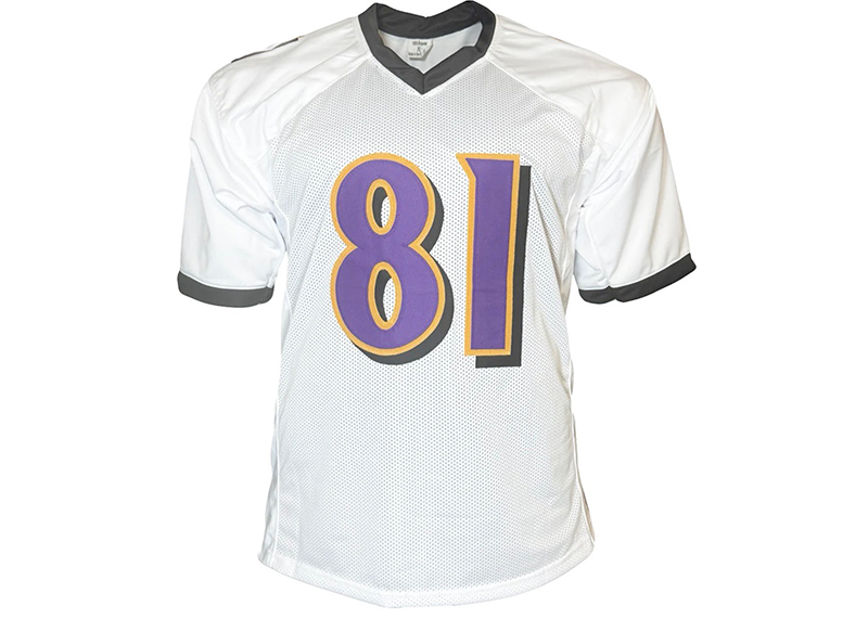 Anquan Boldin Signed Baltimore White Football Jersey (JSA)