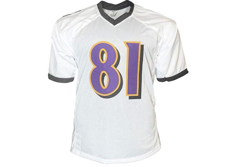 Anquan Boldin Signed Custom White Football Jersey (JSA)