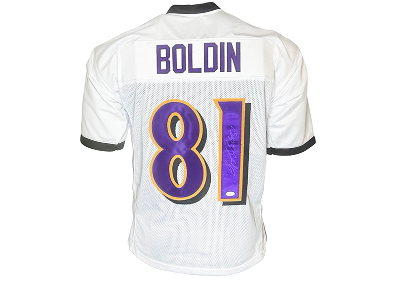 Anquan Boldin Signed Custom White Football Jersey (JSA)