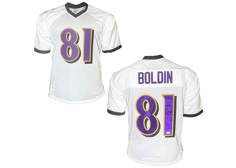 Anquan Boldin Signed Custom White Football Jersey (JSA)