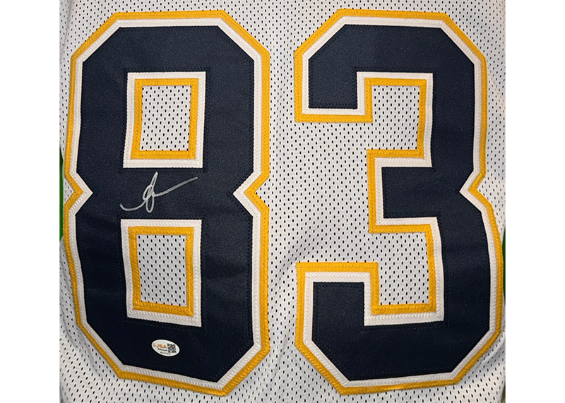 Anthony Miller Signed San Diego White Football Jersey JSA