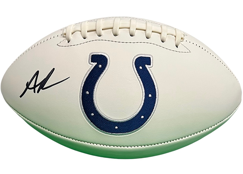 Anthony Richardson Signed Indianapolis Colts NFL Football Logo JSA