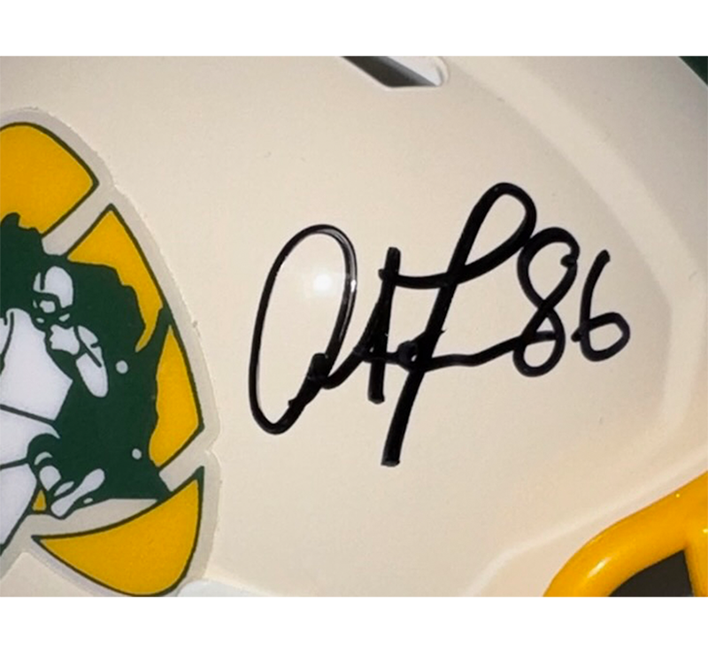Antonio Freeman Signed Green Bay Packers Retro Mini Helmet JSA