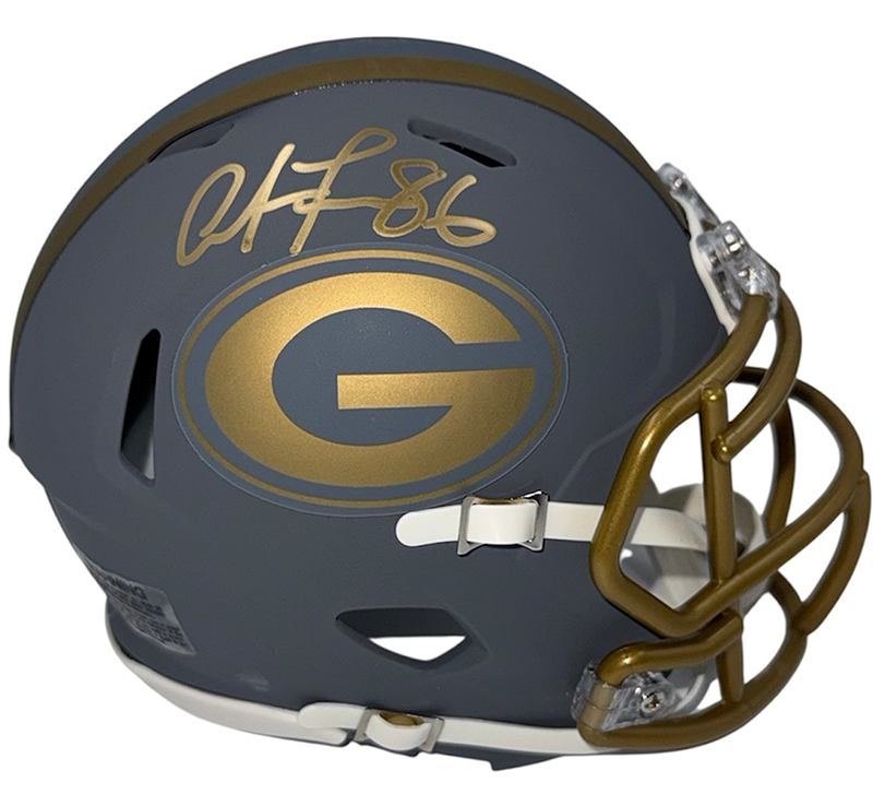 Antonio Freeman Signed Green Bay Packers Slate Mini Helmet JSA