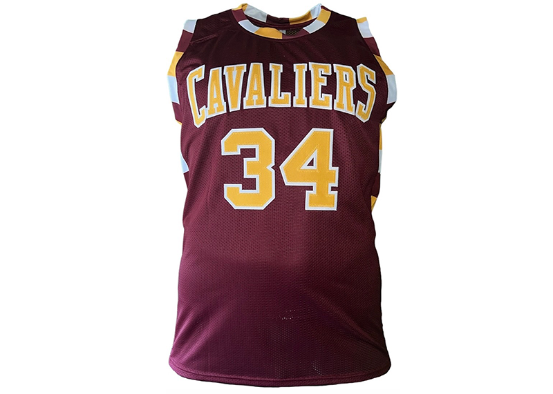 Austin Carr Signed Custom Wine Cleveland Basketball Jersey Beckett Golden Autographs