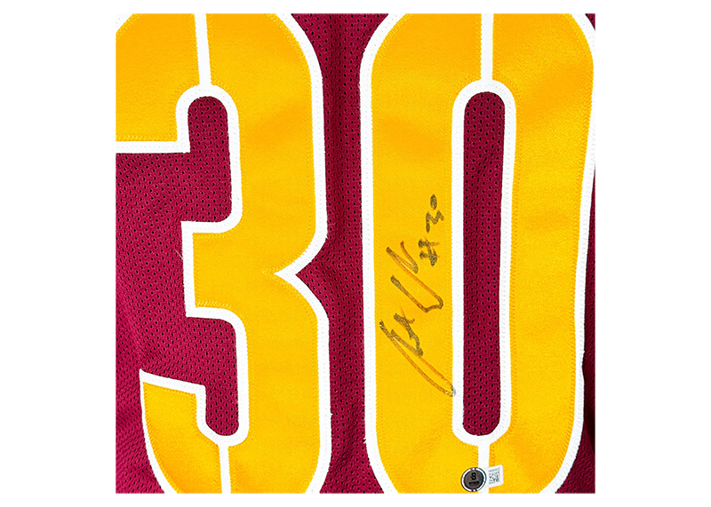 Austin Ekeler Signed Washington Red Football Jersey Beckett
