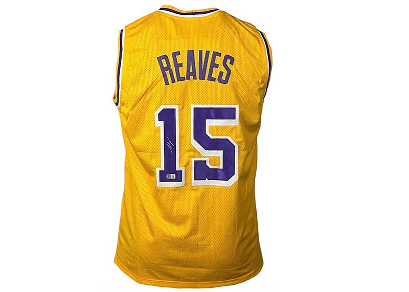 Austin Reaves Signed Los Angeles Yellow Basketball jersey Beckett