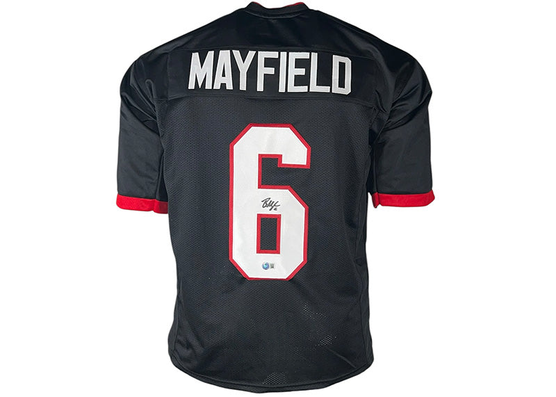 Baker Mayfield Signed Tampa Bay Black Football Jersey Beckett