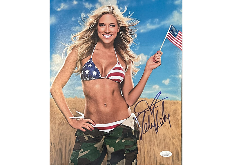 Barbara Blank(Kelly Kelly) Signed 11x14 WWE Photo JSA