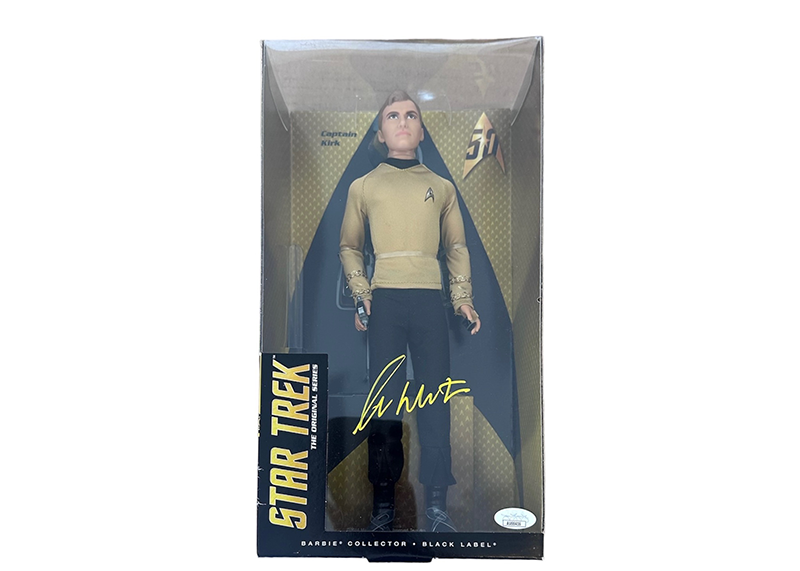 Barbie Star Trek 50th Anniversary Signed William Shatner Kirk Doll JSA