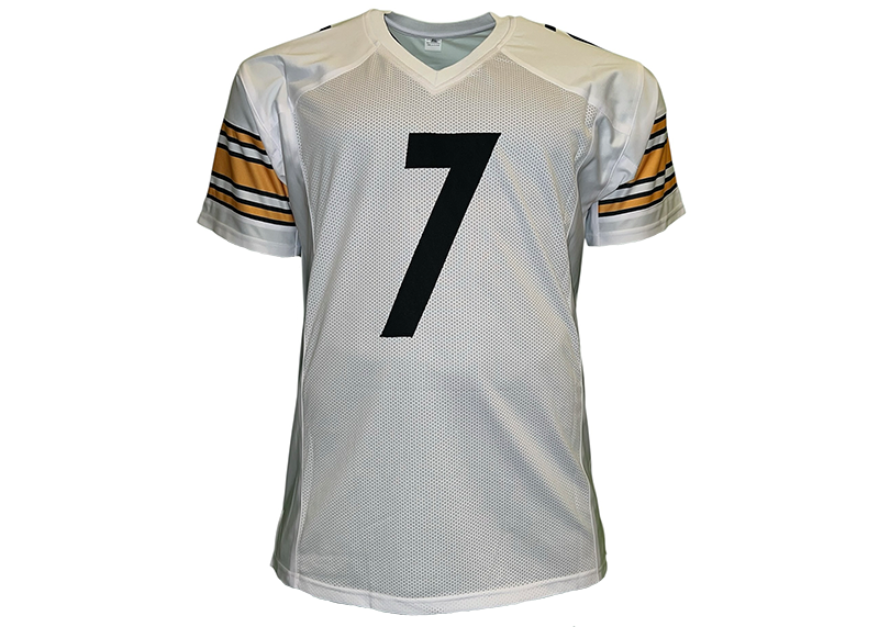 Ben Roethlisberger Unsigned Pittsburgh White Football Jersey