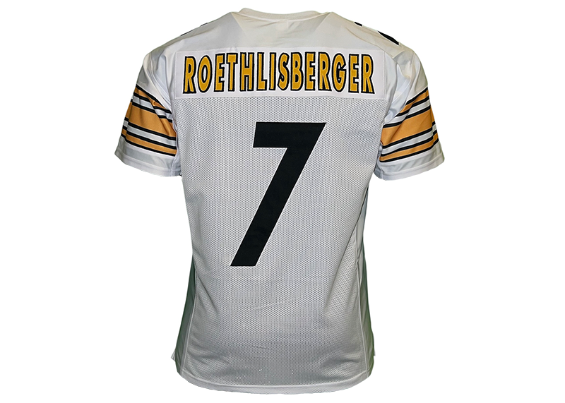 Ben Roethlisberger Unsigned Pittsburgh White Football Jersey