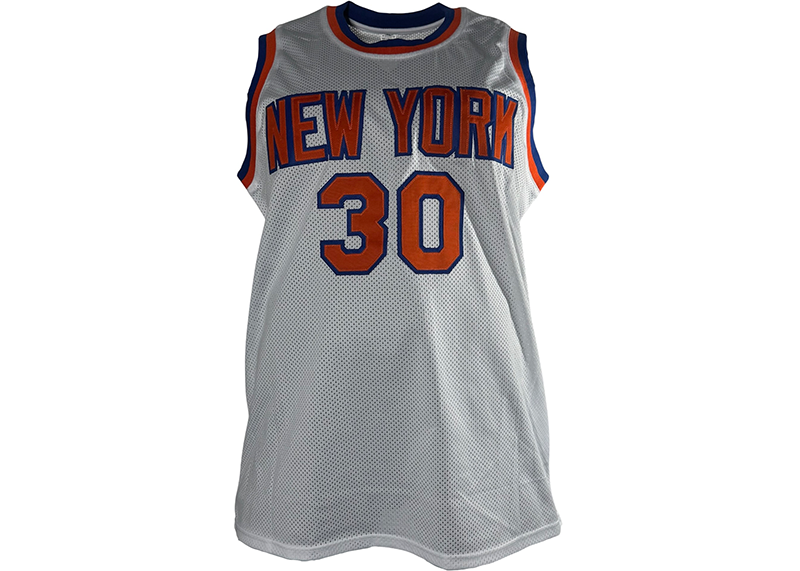 Bernard King Signed New York White Basketball Jersey JSA
