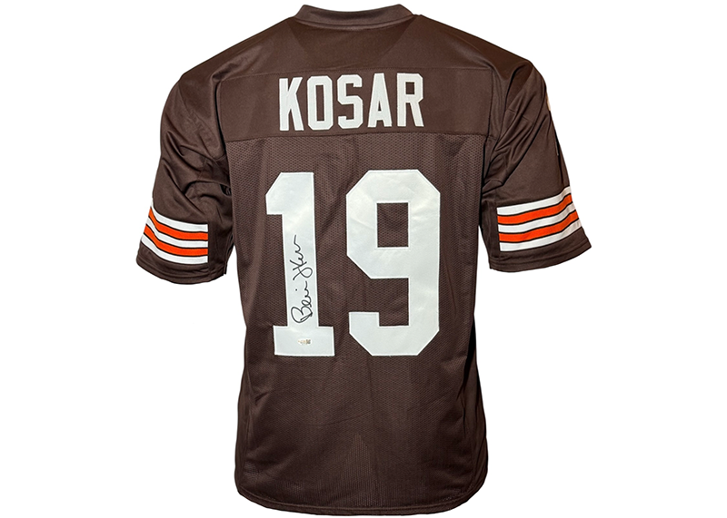 Bernie Kosar Signed Cleveland Brown Football Jersey JSA