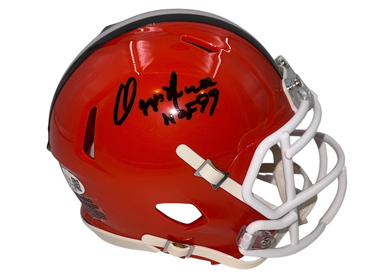 Ozzie Newsome Signed Cleveland Browns HOF-99 Speed Mini Helmet JSA